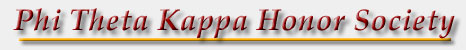 Phi Theta Kappa Honor Society word image